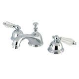 Wilshire Widespread Bathroom Faucet with Brass Pop-Up