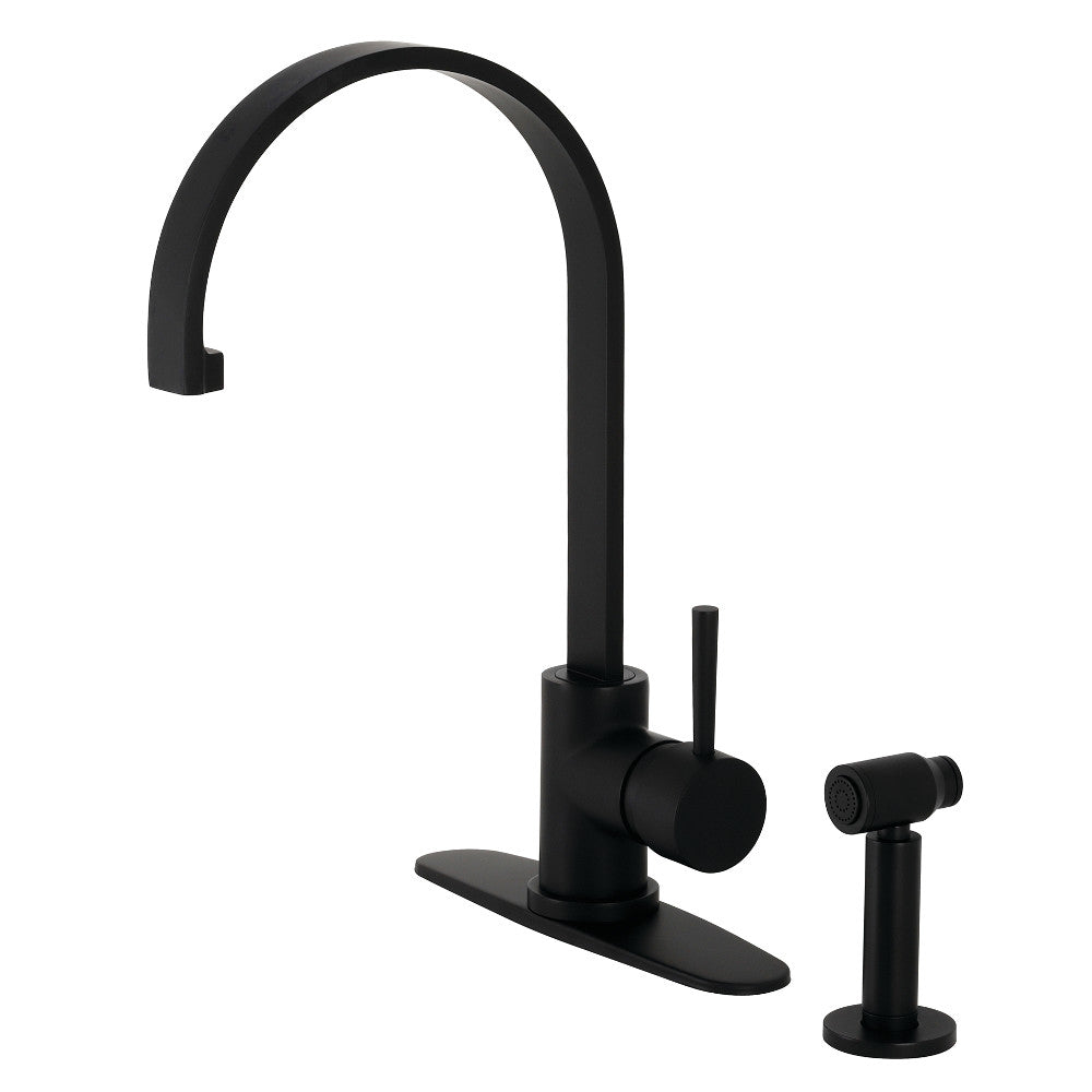 Concord Single Handle Kitchen Faucet With Brass Sprayer