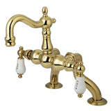 Vintage Clawfoot Tub Faucet With Handshower & Two Inch Risers