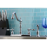 Tudor Deck Mount Centerset Kitchen Faucet