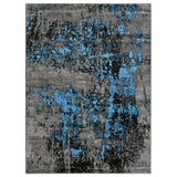 Impulse-927 Area Rugs Rectangle Denim 5-X-7