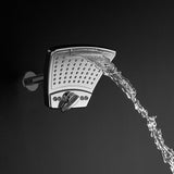 Single Wall Mount Fixed Rain Shower Head - High Pressure Showerhead - Upgraded Fixed Showerhead