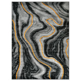 Impulse-926 Area Rugs Runner Golden Jolt 8-X-11