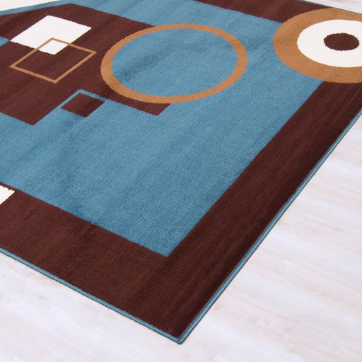 Moderno 7 Area Rugs Light Blue 8-X-10