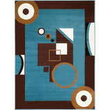 Moderno 7 Area Rugs Light Blue 8-X-10