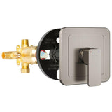 Tru-Temp Mixing Valve - 7.25X 7.25 X 5 -Square - 1/2"Rough-In Valve - Bathroom Plumbing Fixture