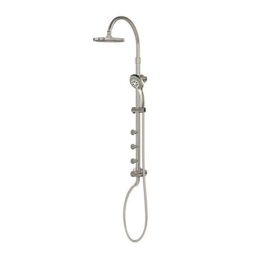 Riviera Chrome Finish Shower System W/ Multi Function Hand Shower - 8
