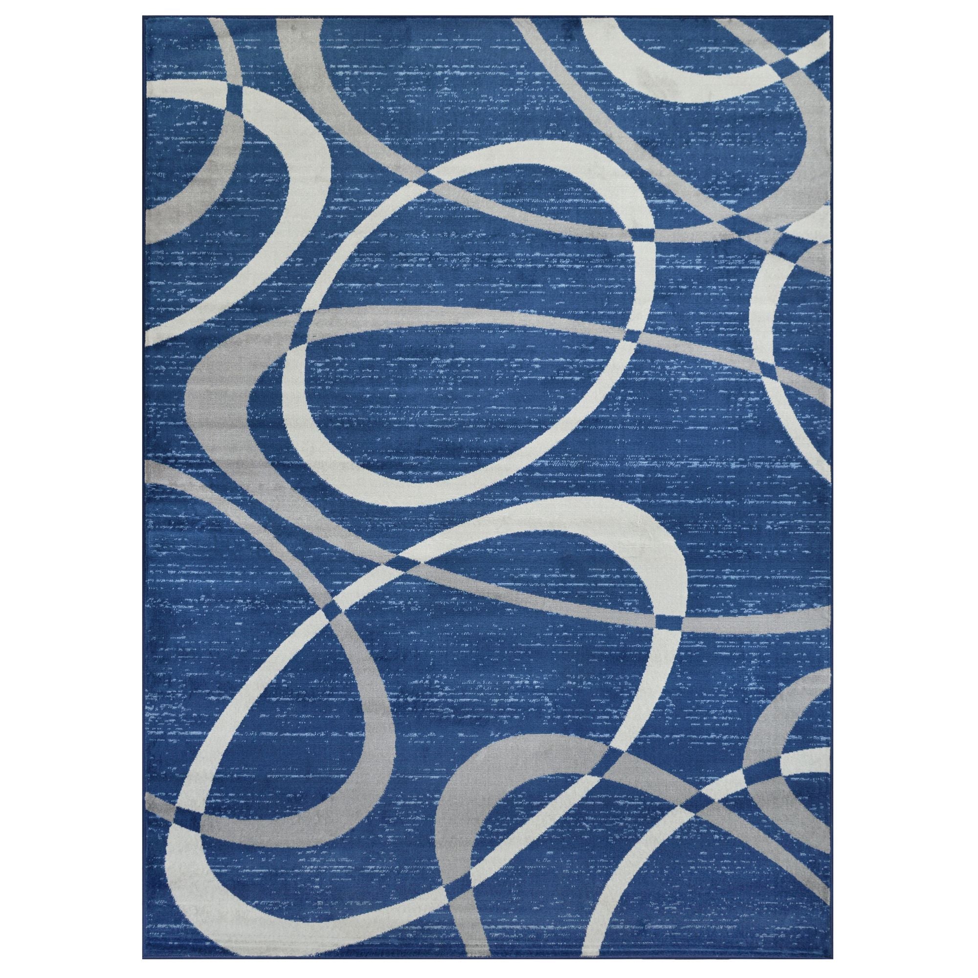 Sofia-484 Area Rugs Rectangle Space Blue 5-X-7