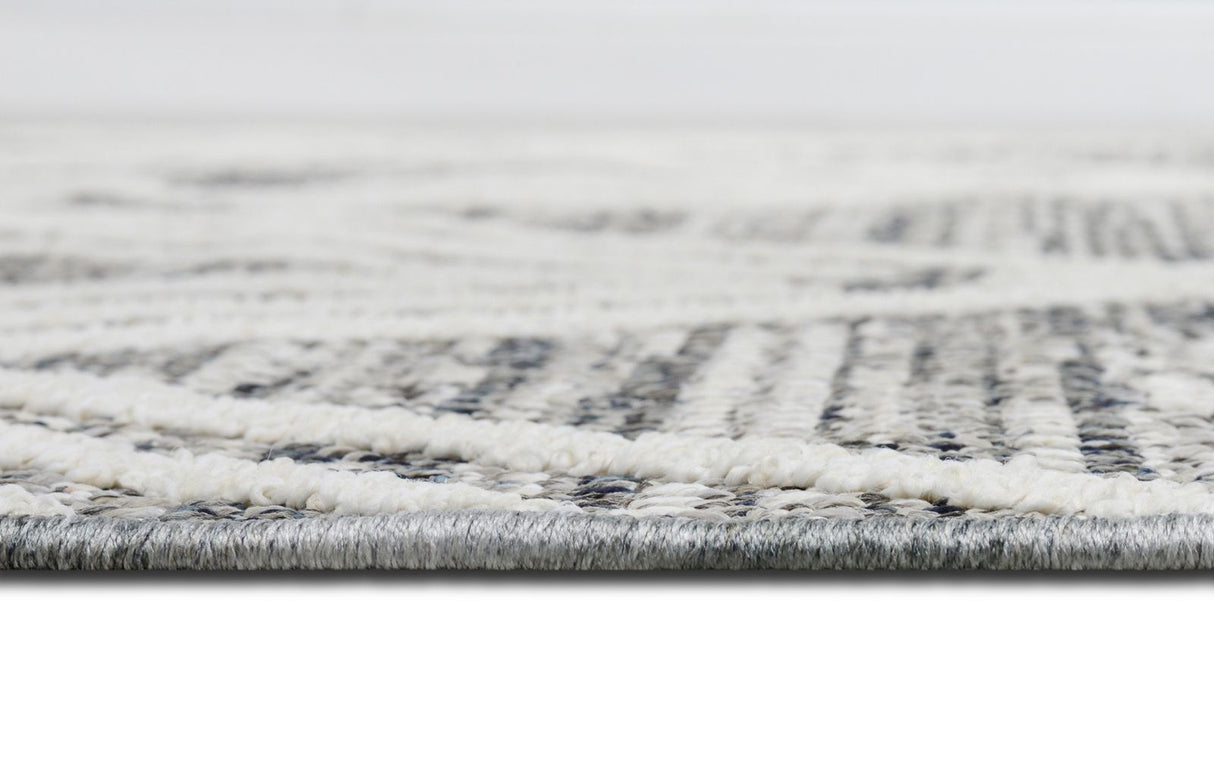 Linq 822 Area Rugs Ivory Dark Grey Rectangle 5-X-7