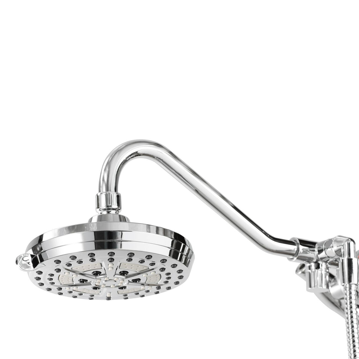 High Pressure Dual Shower Head System - Water Saving Shower Head With 6 Shower Spray Functions