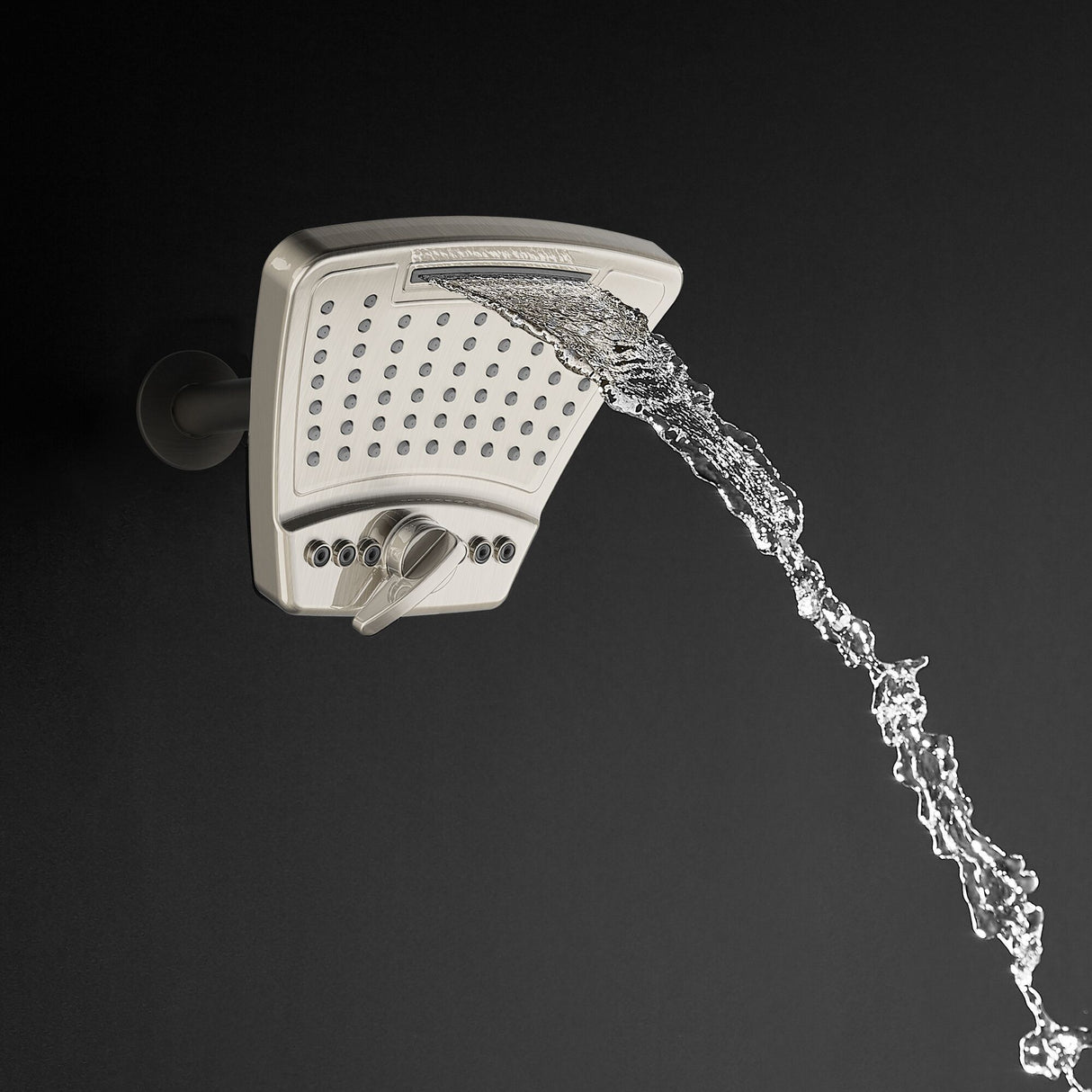 Single Wall Mount Fixed Rain Shower Head - High Pressure Showerhead - Upgraded Fixed Showerhead