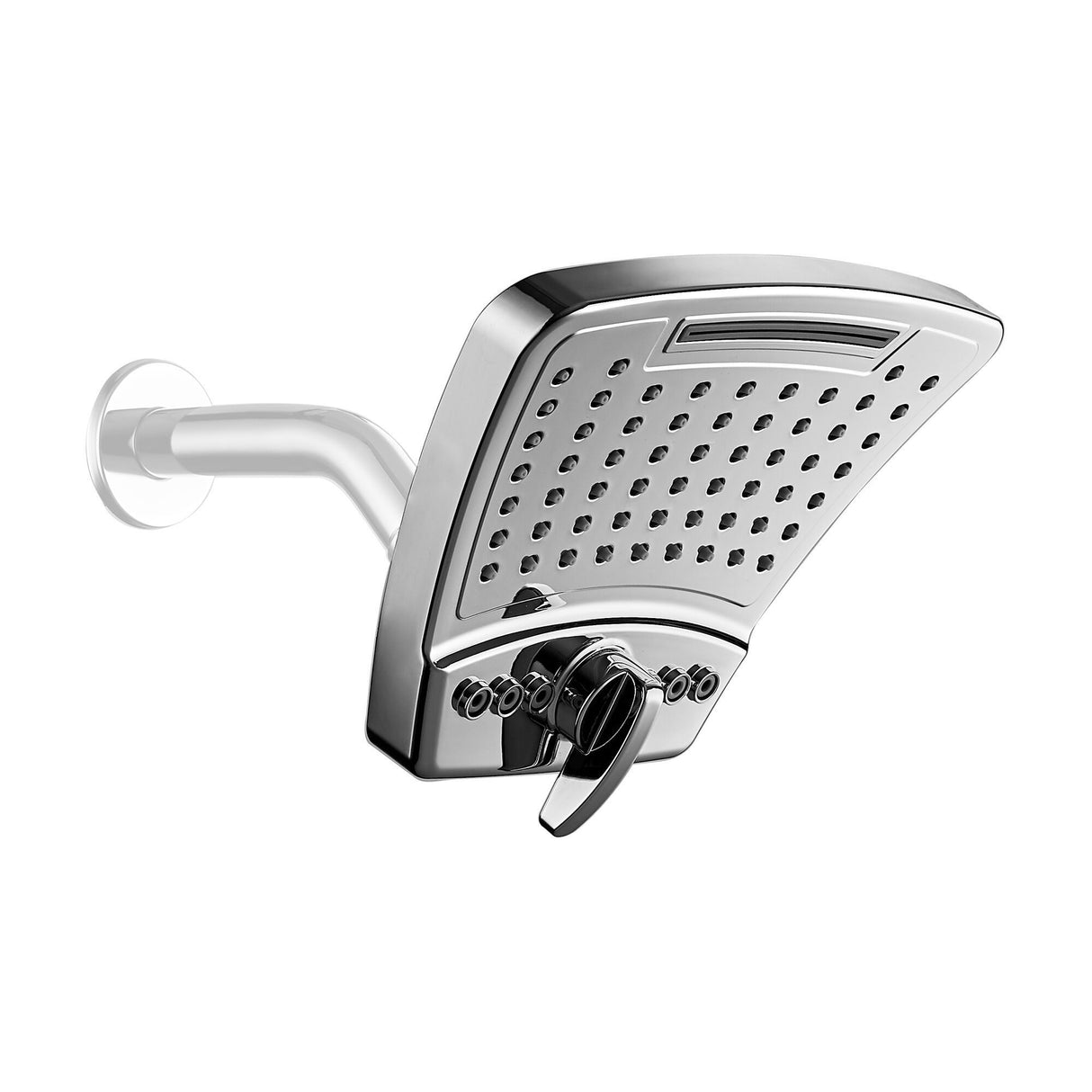 Single Wall Mount Fixed Rain Shower Head - High Pressure Showerhead - Upgraded Fixed Showerhead