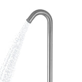 Wave Outdoor Brushed Stainless Steel Shower Head - Shower Fixtures In Brushed Stainless Steel Finish