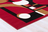 Moderno 14 Area Rugs Red 8-X-10