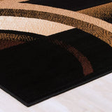 Moderno 19 Area Rugs Black 8-X-10