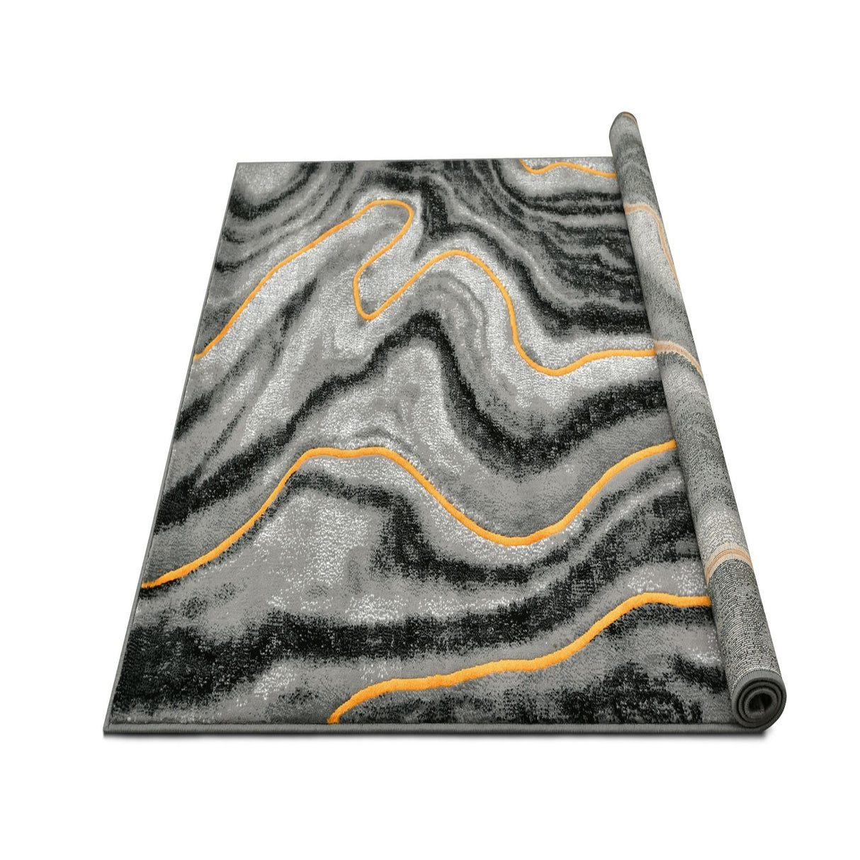 Impulse-926 Area Rugs Runner Golden Jolt 8-X-11