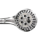 High Pressure Dual Shower Head System - Water Saving Shower Head With 6 Shower Spray Functions