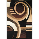 Moderno 19 Area Rugs Black 8-X-10