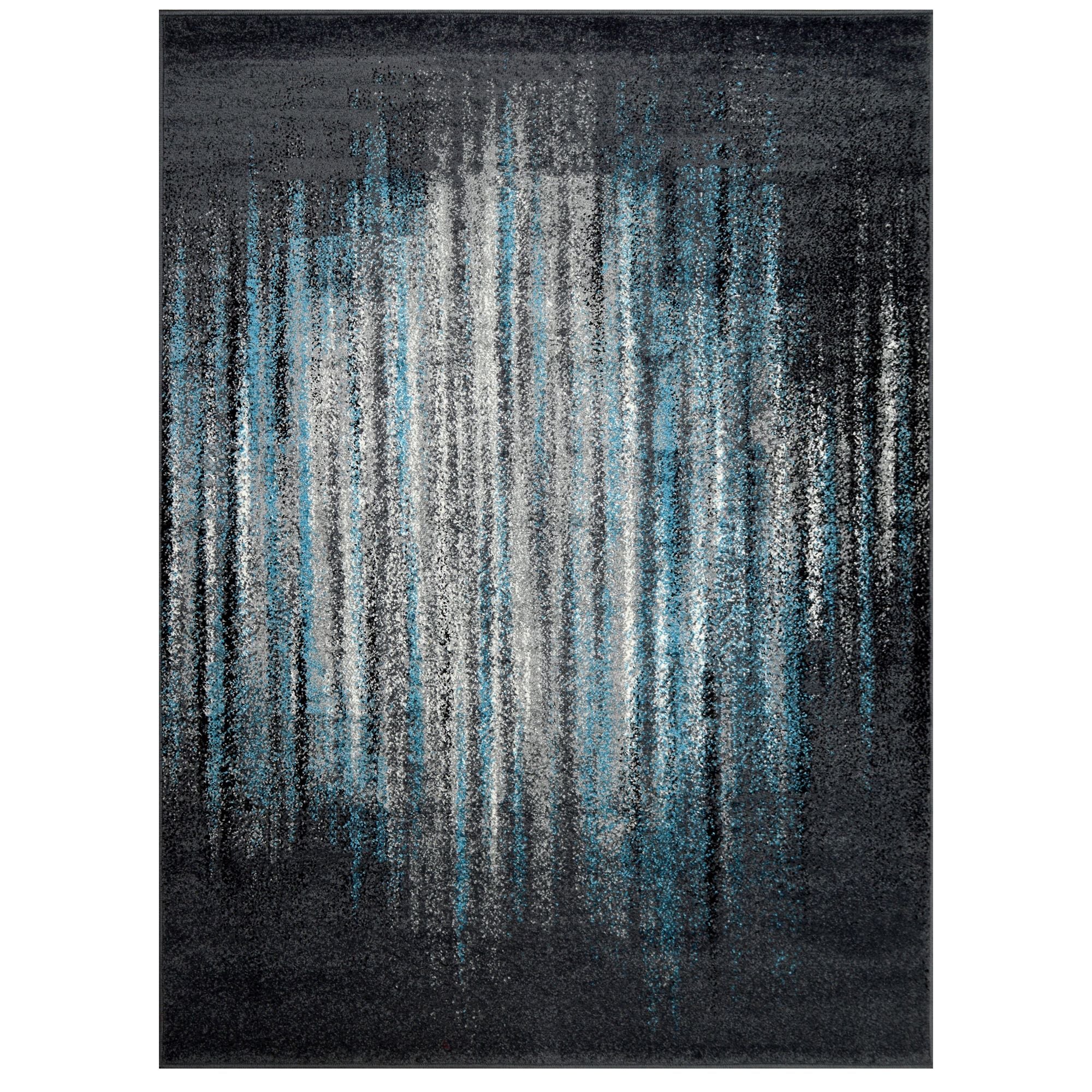 Ibiza-199 Area Rugs Rectangle Blue 5-X-7