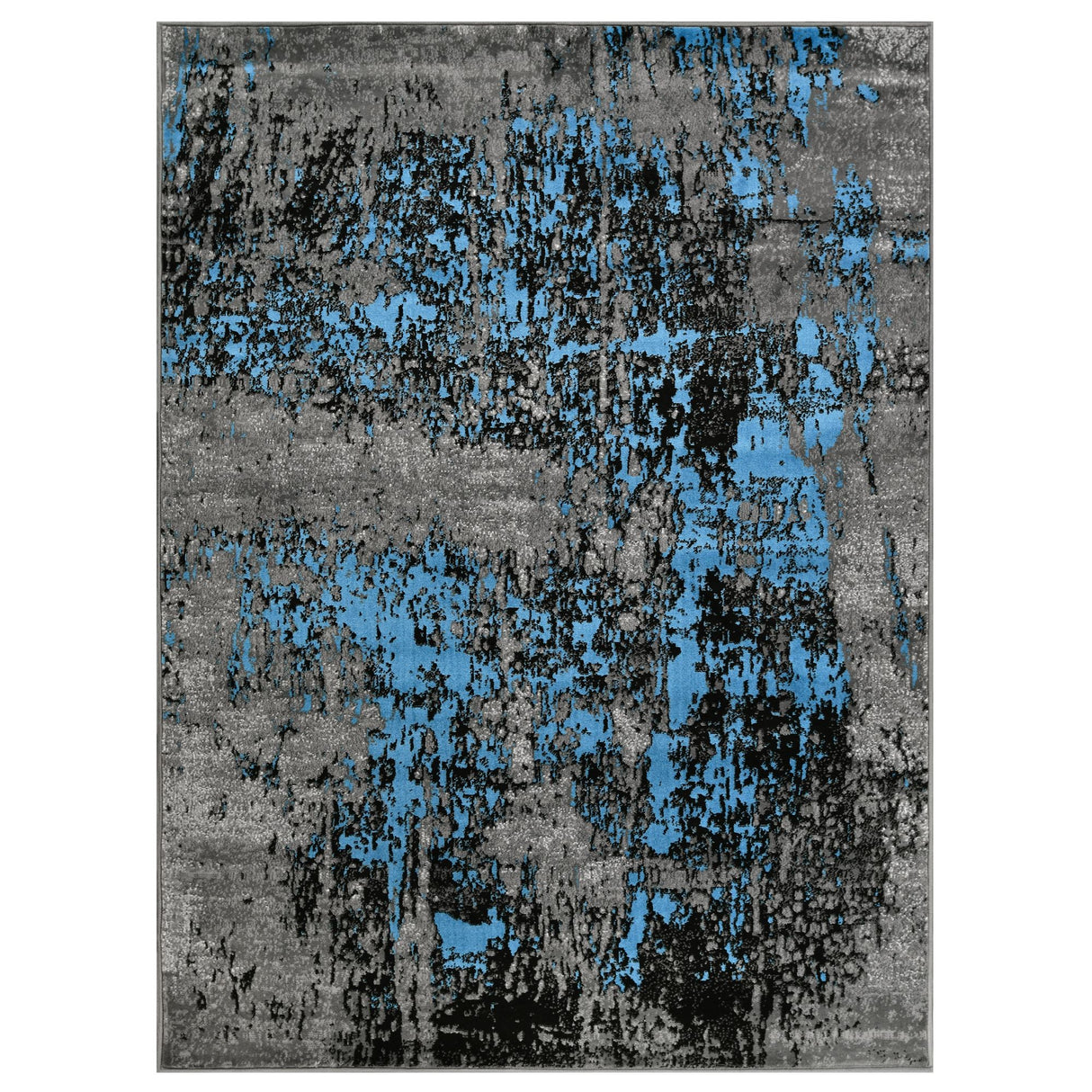 Impulse-927 Area Rugs Runner Denim 8-X-11