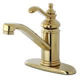 Templeton 4 In. Single Handle Single Hole Deck Mount Bathroom Sink Faucet with Push pop-up