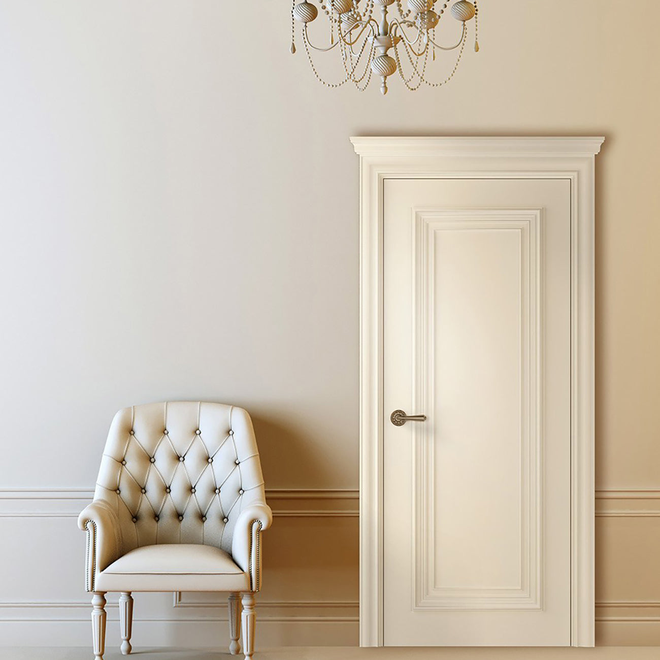 Palazzo 1 Ivory Modern Interior Door