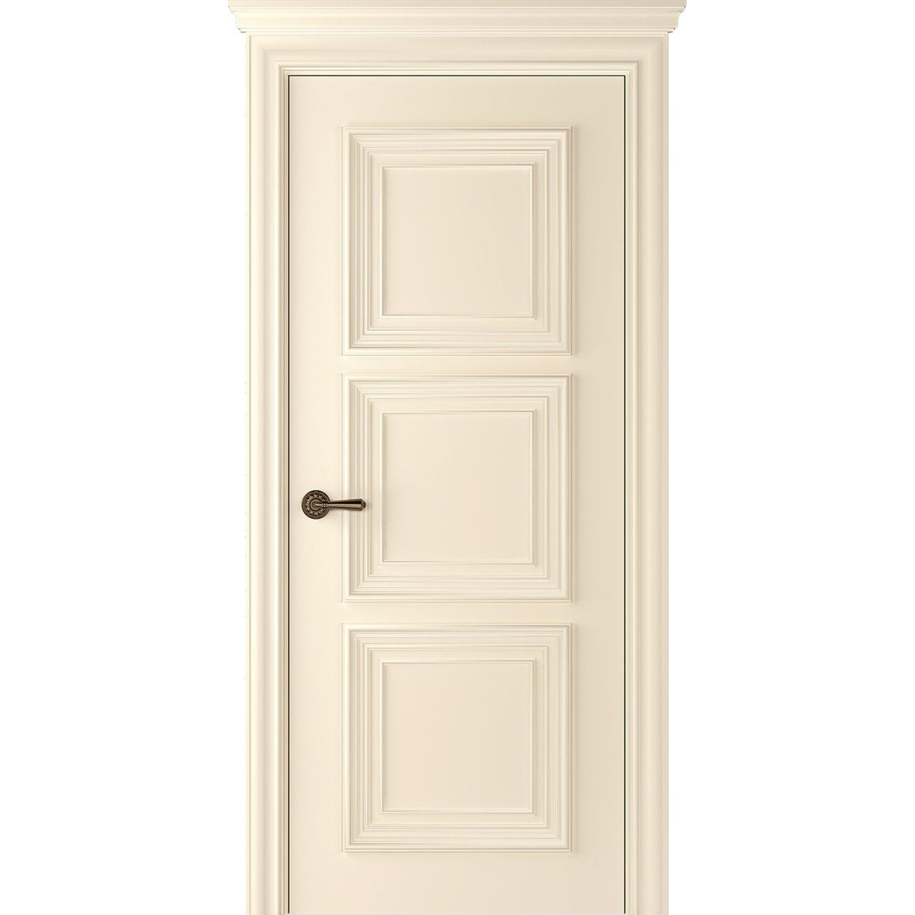 Palazzo 3 Ivory Light Gold Patina Modern Interior Door