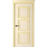 Palazzo 3 Ivory Gold Patina Modern Interior Door