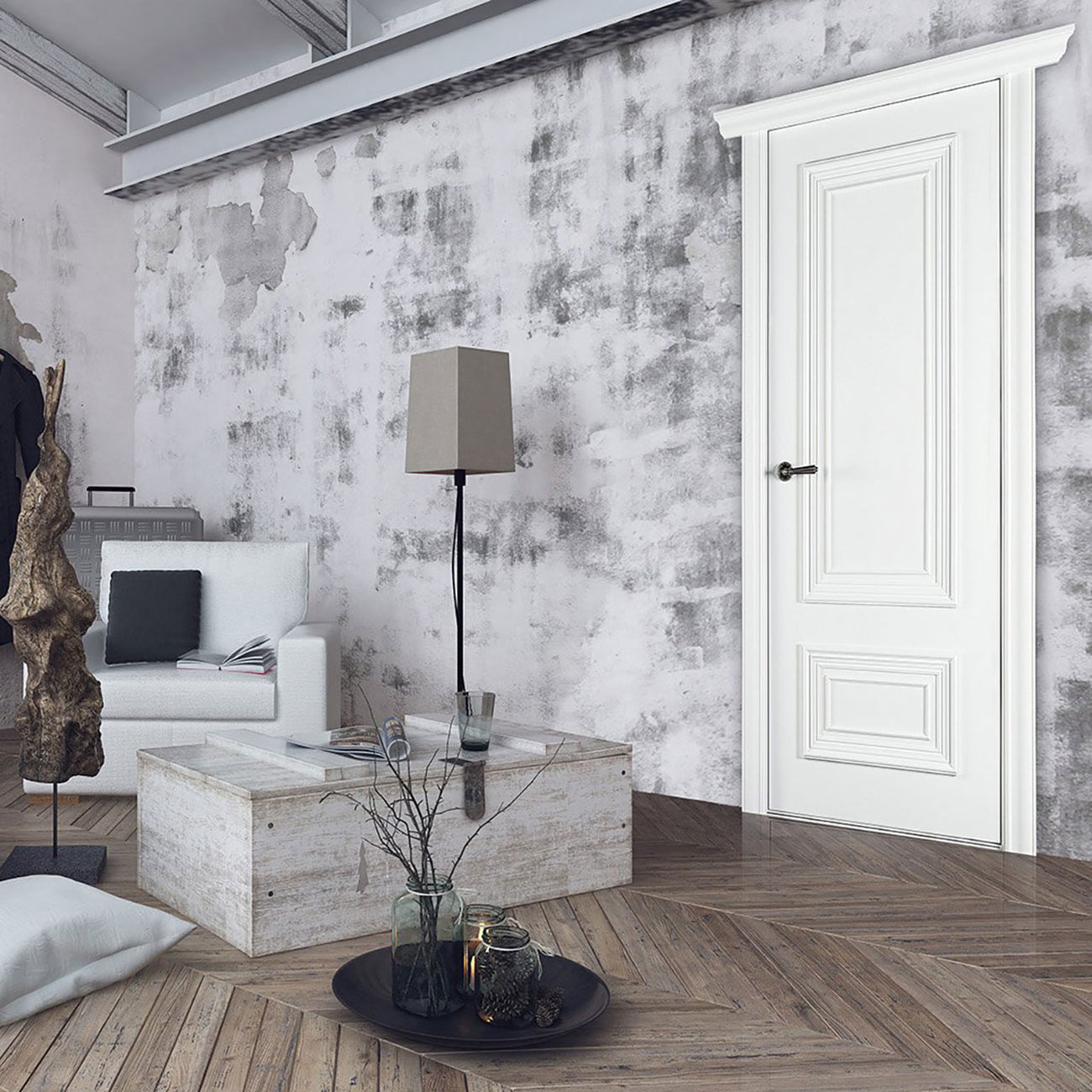 Palazzo 2 Polar White Interior Door