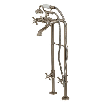 Freestanding Tub Faucet With Supply Line And Stop Valve, 28" Length