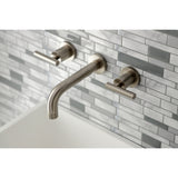 Manhattan 2-Handle 8 inch Wall Mount Bathroom Faucet