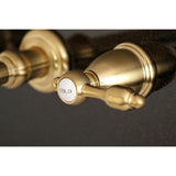 Tudor Two-Handle Wall Mount Bathroom Faucet