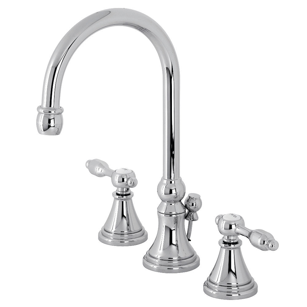 Tudor Widespread Bathroom Faucet W/ Brass Pop Up