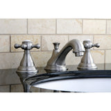 Royale 8" Deck Mount Widespread Bathroom Faucet W/ Dual Cross Handle