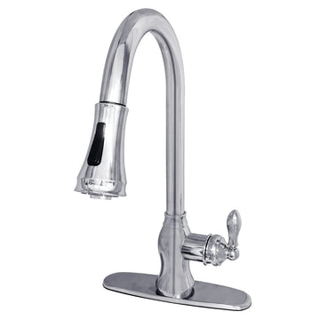 Gourmetier American Classic Single Handle Pull Down Sprayer Kitchen Faucet
