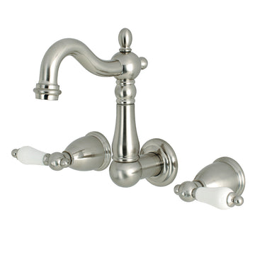 Traditional 8-Inch Center Wall Mount Bathroom Faucet