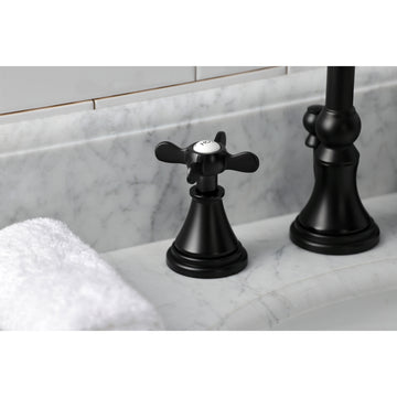 Essex Two-handle 3-Hole Deck Mount Widespread Bathroom Sink Faucet With Brass Pop Up Drain