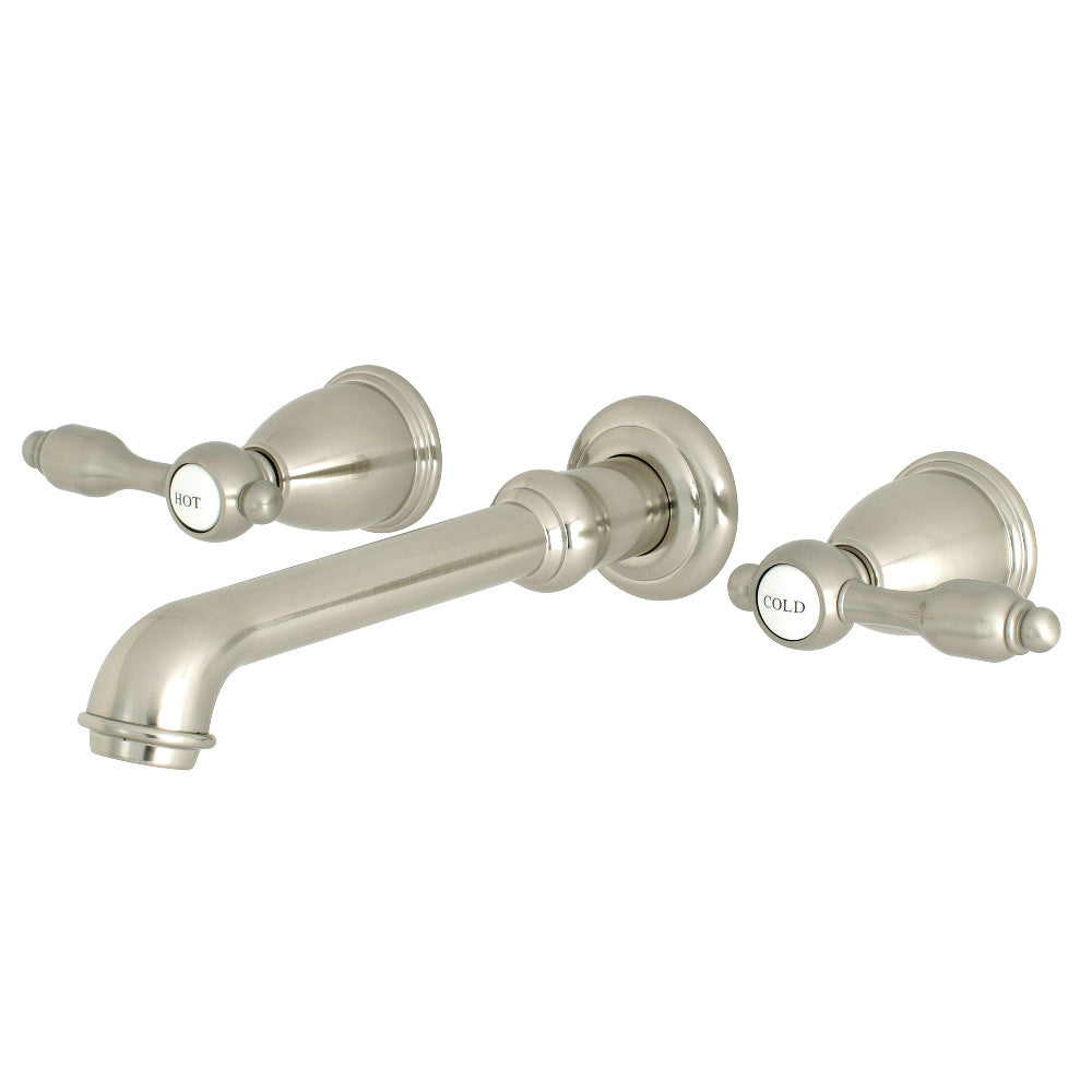 Tudor Two-Handle Wall Mount Bathroom Faucet