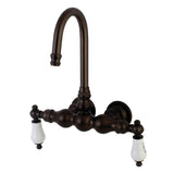 Vintage 3.4" Wall Mount Two Handle Tub Faucet