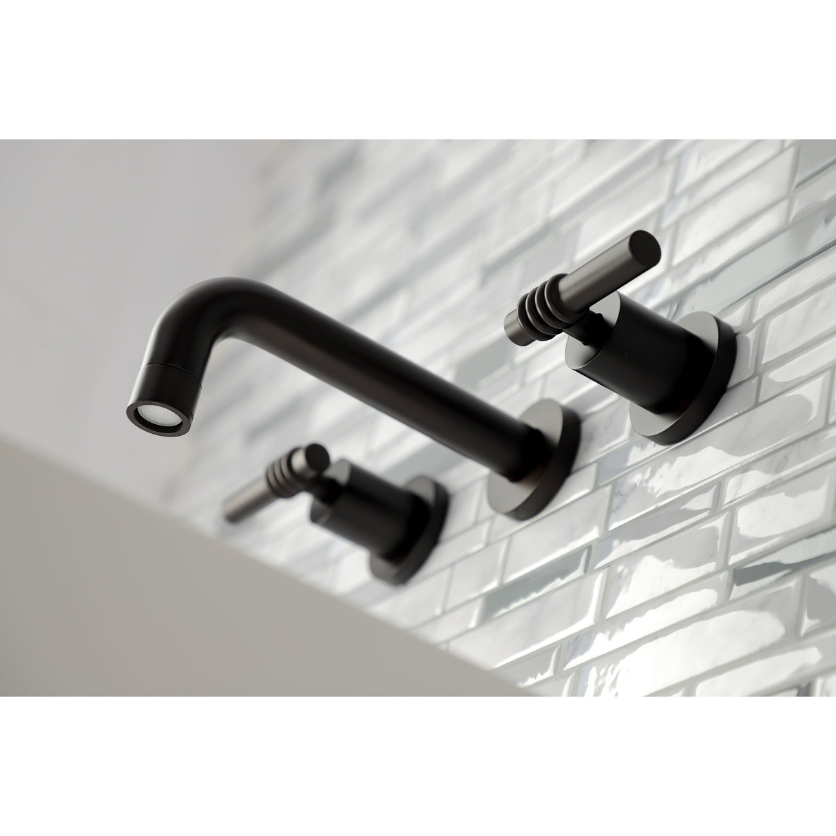 Milano 2-Handle 8 inch Wall Mount Bathroom Faucet