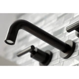 Manhattan 2-Handle 8 inch Wall Mount Bathroom Faucet