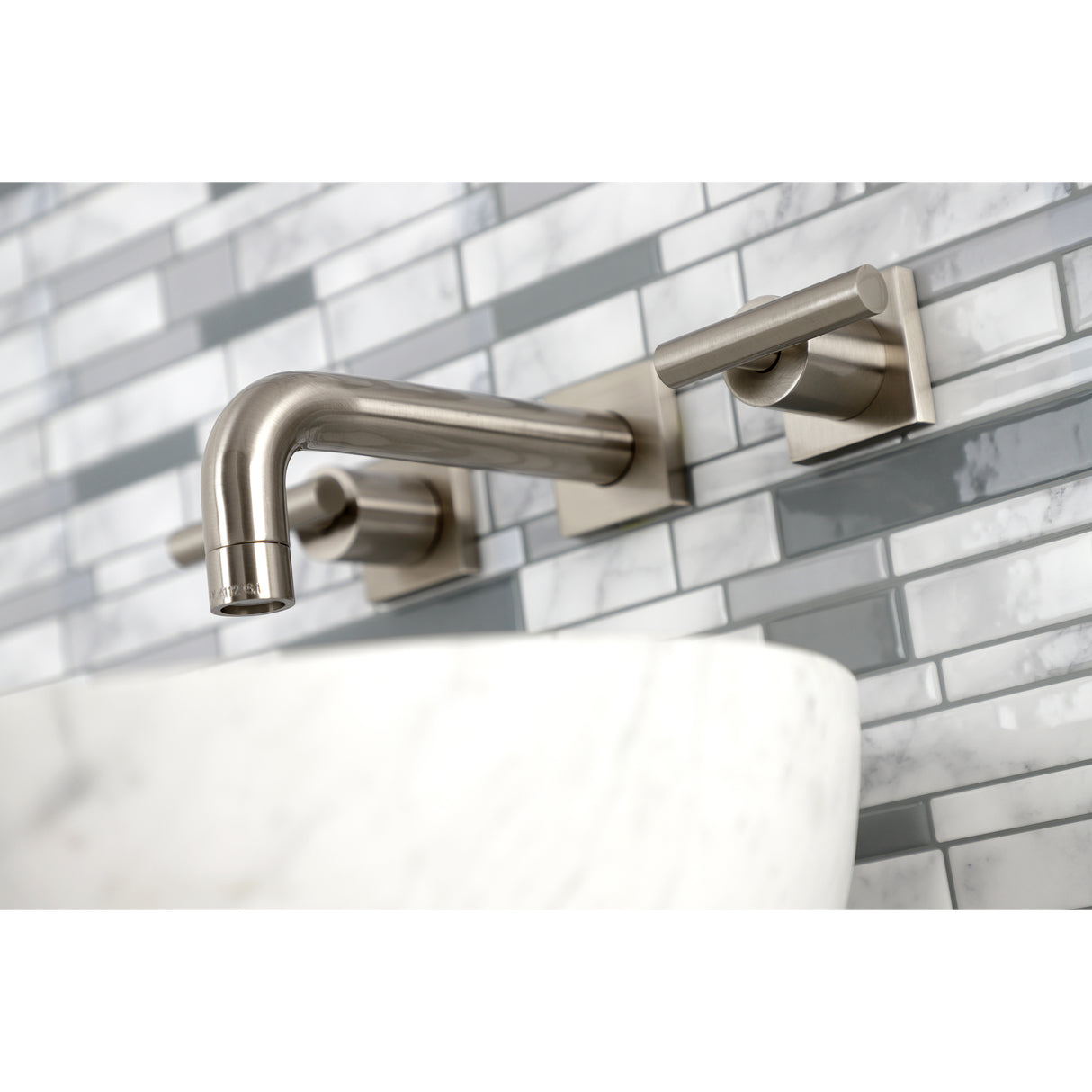 Manhattan Two-Handle Wall Mount Bathroom Faucet