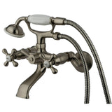 Tub Wall Mount Clawfoot Tub Faucet With Hand Shower