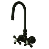 Vintage 3.4" Wall Mount Tub Faucet In 5.63" Spout Reach