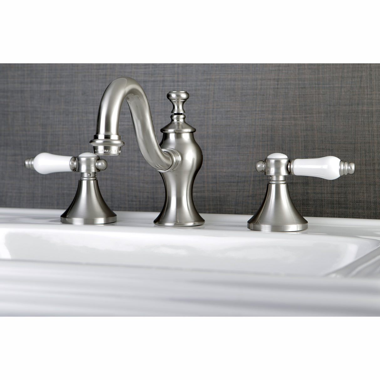 Widespread Lavatory Faucet With Brass Pop Up, 6.1 " In Spout Reach