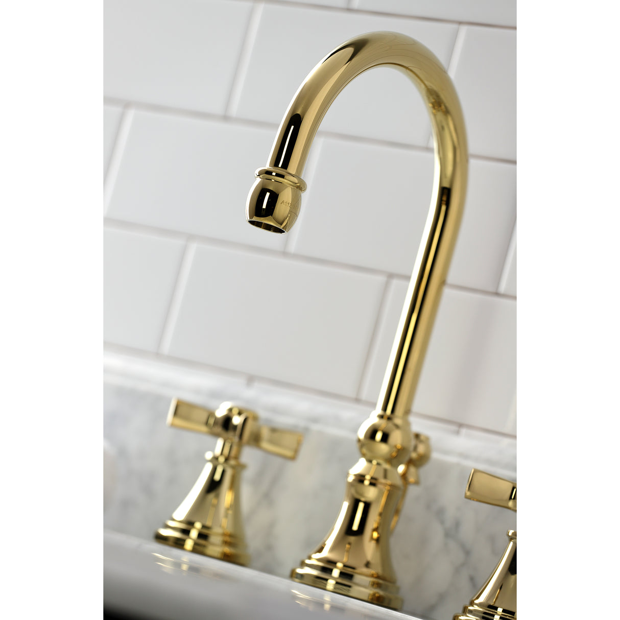 Millennium Widespread Bathroom Faucet With Brass Pop Up