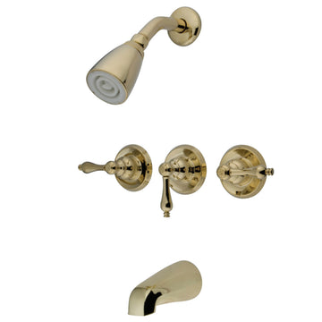 Magellan Tub & Shower Faucet In Three Handle Operation