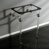 Templeton 24" x 20-3/8" x 33-1/4" Acrylic Console Sink Legs