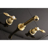 Tudor Two-Handle Wall Mount Bathroom Faucet