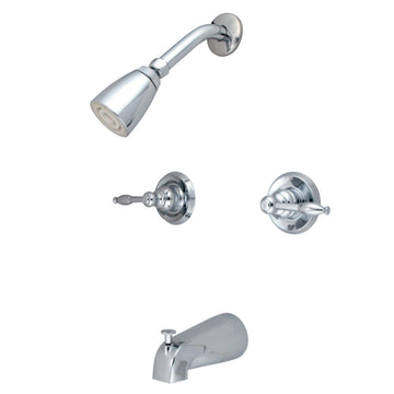 Tub and Shower Faucet With Dual Lever Handle